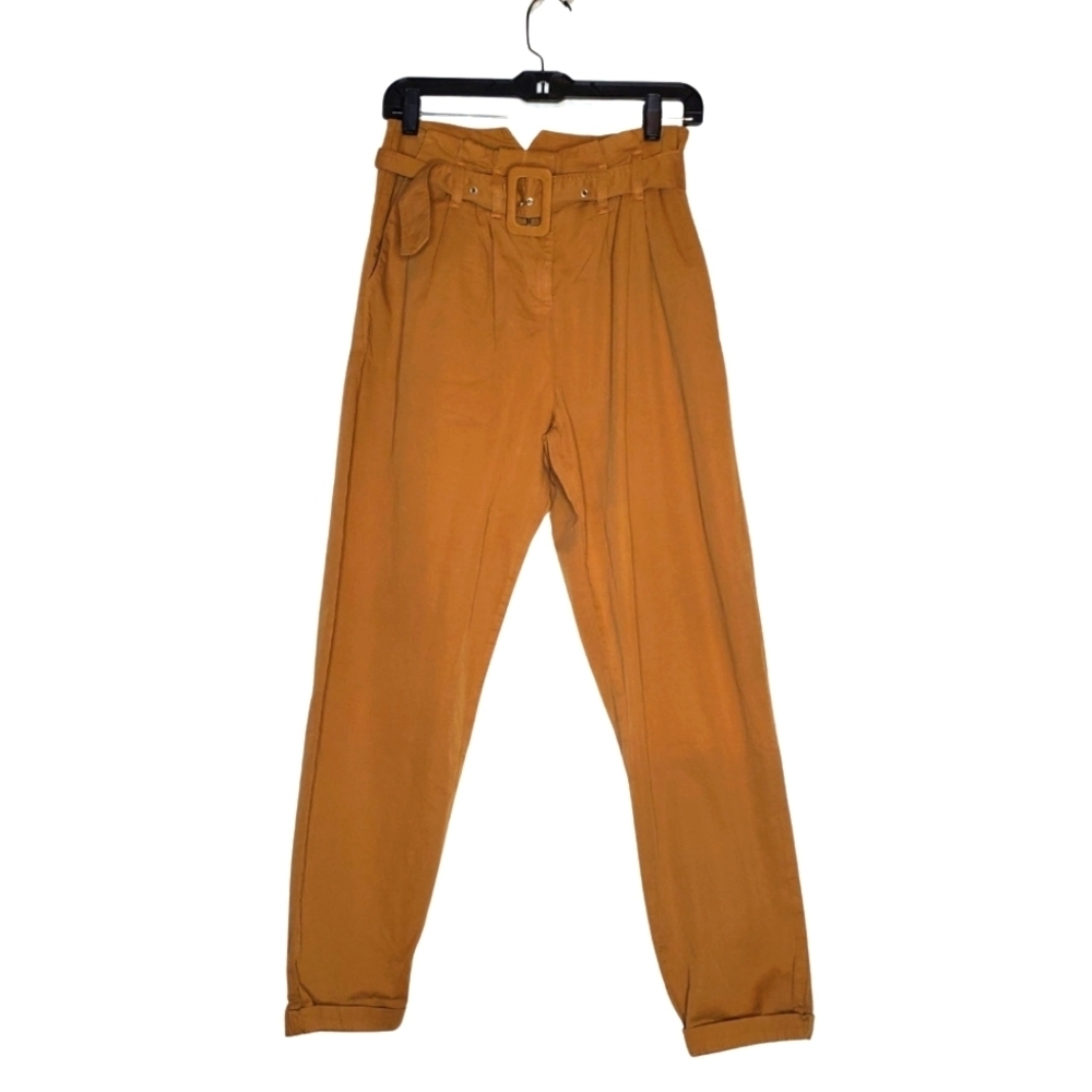 Topshop Tan Paperbag Pants
